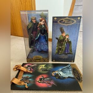 Anna & Kristoff Disney Designer Fairytale Couple Dolls LE BNIB